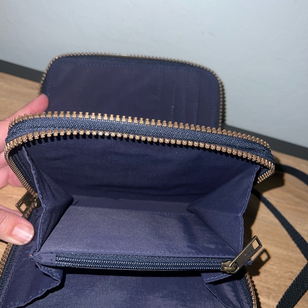 Pendleton Blue and Yellow Patterned Crossbody Bag - image 3